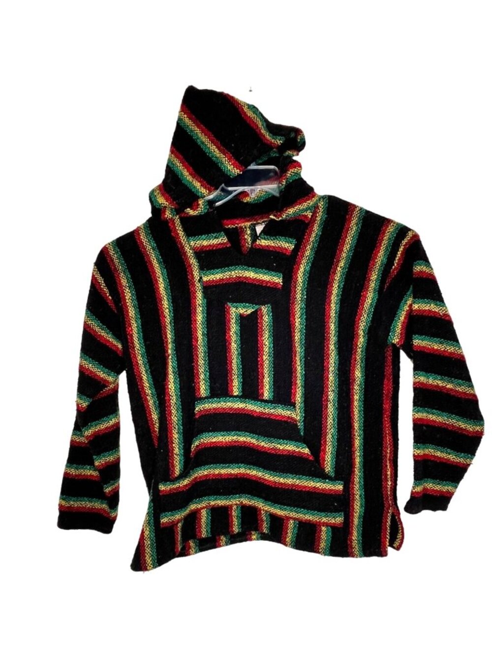 Echo Naturals Large Recycled Fiber Hoodie Mexican Baja Pullover 2d